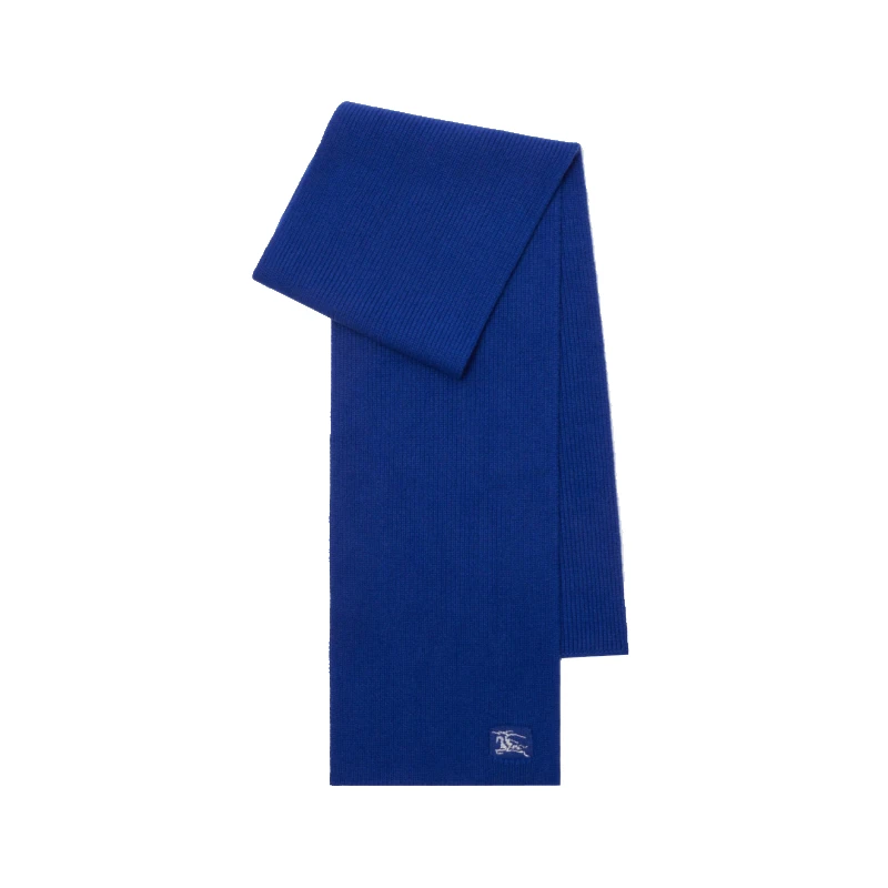 Burberry | 【现货】博柏利 男女通用蓝色羊绒马术骑士刺绣围巾 80857701（两色可选）,商家VP FRANCE,价格¥1622