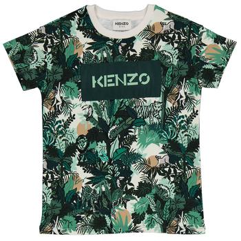 Kenzo | Kenzo Kids Off White / Green Jungle T-shirt, Size 6Y商品图片,3.3折