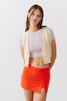 Urban Outfitters | UO Grace Knit Low Rise Mini Skort商品图片,5.5折