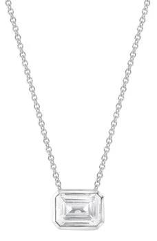 Badgley Mischka | 14K Gold Emerald Cut Lab-Created Diamond Pendant Necklace - 1.0ct,商家Nordstrom Rack,价格¥7576