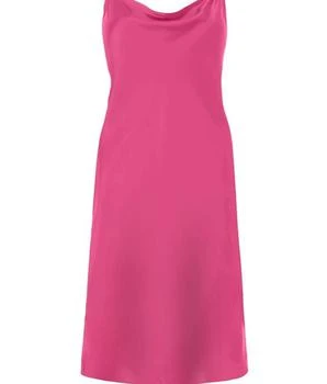 Anaphe | Repurposed Silk Cowl 60's Mini Slip Dress Fuchsia Pink,商家Verishop,价格¥1671