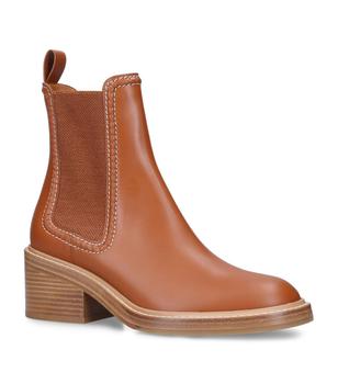 chloé鞋, Chloé | Leather Mallo Ankle Boots 50商品图片 