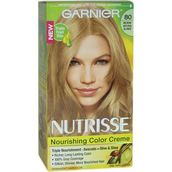 商品Garnier | Nutrisse Nourishing Color Creme # 80 Medium Natural Blonde by Garnier for Unisex - 1 Application Hair Color,商家Premium Outlets,价格¥118图片