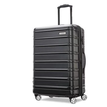 Samsonite Omni 2 Hardside Expandable Luggage with Spinner Wheels, Checked-Medium 24-Inch, Midnight Black,价格$146.75