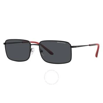 Armani Exchange | Grey Rectangular Men's Sunglasses AX2044S 600087 58 4.9折, 满$200减$10, 满减