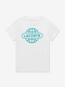 Lacoste | Kids Logo T-Shirt in White 额外8折, 额外八折