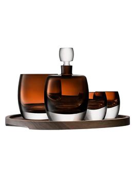 商品LSA | Whiskey Club Connoisseur Glasses & Serving Tray Set,商家Saks Fifth Avenue,价格¥5777图片