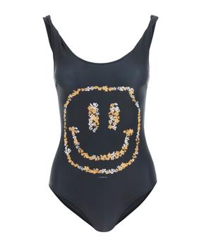 gani经典款, Ganni | Smiley Print One-piece Swimsuit商品图片 6.1折