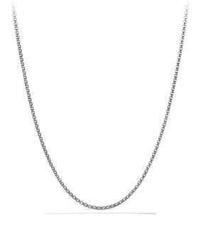 小银瓶精选, David Yurman | Small 24"L Titanium Sterling Silver Box Chain商品图片 
