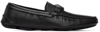 推荐Black Leather Driving Loafers商品