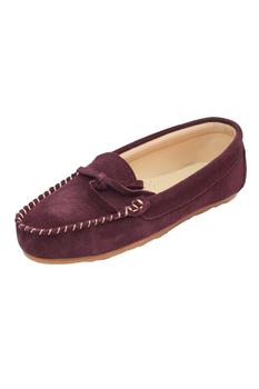Vicenzo Leather包包, Eastern Counties Leather | Eastern Counties Leather Womens/Ladies Suede Moccasins (Plum)商品图片 8.4折