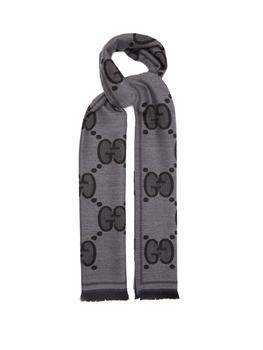 Gucci | GG-jacquard wool scarf商品图片,