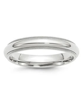 Bloomingdale's | Men's 4mm Milgrain Comfort Fit Band in 14K White Gold - 100% Exclusive,商家Bloomingdale's,价格¥3374