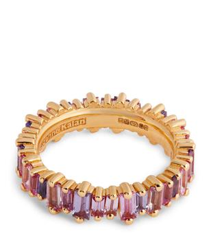 商品Yellow Gold and Lilac Sapphire Fireworks Ring (Size 6.25)图片