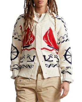 商品Ralph Lauren | Chunky Knit Nautical Shawl Collar Cardigan,商家Bloomingdale's,价格¥1839图片