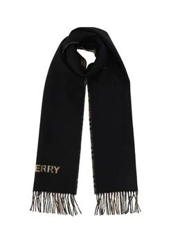 Burberry | Burberry Checked Frayed-Hem Scarf 8.6折