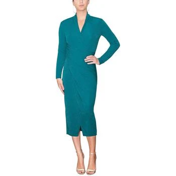 推荐Rachel Rachel Roy Womens Faux Wrap Midi Cocktail and Party Dress商品