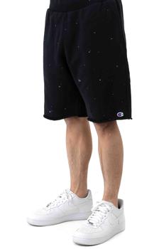 商品Reverse Weave Paint Splatter Shorts - Black,商家MLTD.com,价格¥103图片