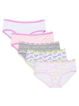 橘滋真假, Juicy Couture | Girl’s 5-Pack Logo Bikini Briefs商品图片 6.2折