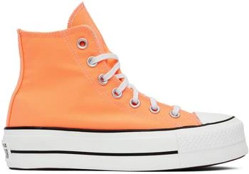 Converse | Orange Chuck Taylor All Star Lift Platform Sneakers,商家Ssense US,价格¥334