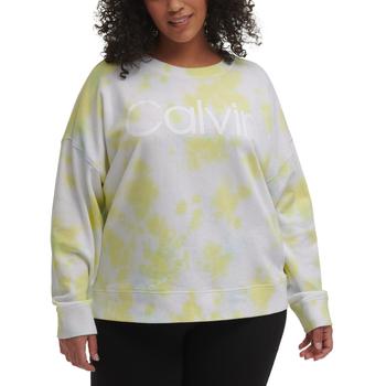 ck卫衣, Calvin Klein | Calvin Klein Performance Womens Plus Tie Dye Logo Sweatshirt商品图片 4.5折