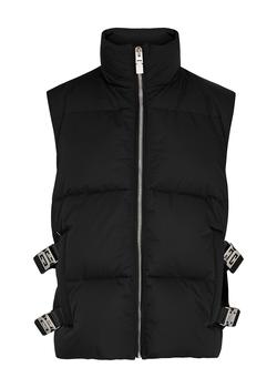 推荐Black quilted shell vest商品