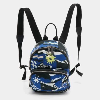 [二手商品] Chanel | Chanel Multicolor Printed Canvas La Pausa Bay Backpack 满$3001减$300, $3000以内享9折, 独家减免邮费, 满减