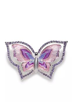 商品Silver Plated Box Treasure Butterfly Pin图片