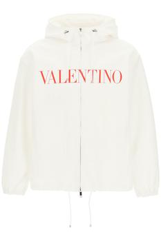 推荐Valentino camouwhite print hooded peacoat商品