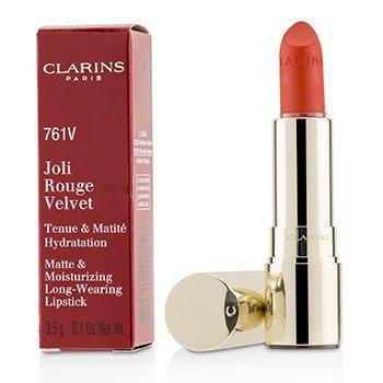 娇韵诗美白, Clarins | Joli Rouge Velvet (Matte & Moisturizing Long Wearing Lipstick) - # 761V Spicy Chili商品图片 
