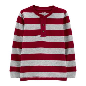 Carter's | Toddler Boys Striped Henley T-shirt商品图片,