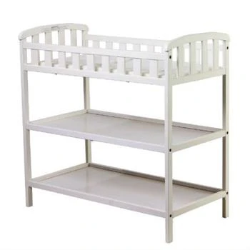 QuikFurn | White Baby Diaper Changing Table with 1-inch Thick Changing Pad,商家Premium Outlets,价格¥2218