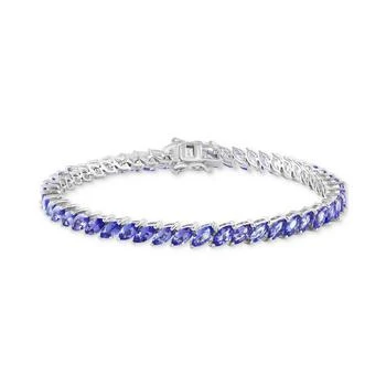 Effy | EFFY® Tanzanite Marquise Tennis Bracelet (12-1/3 ct. t.w.) in Sterling Silver,商家Macy's,价格¥6735