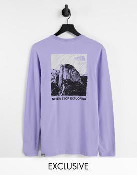 The North Face | The North Face Illustrative Mountain t-shirt lilac Exclusive at ASOS商品图片,