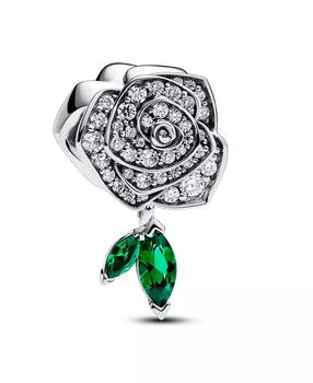 PANDORA | Sparkling Cubic Zirconia Rose Bloom Charm in Sterling Silver,商家Macy's,价格¥588