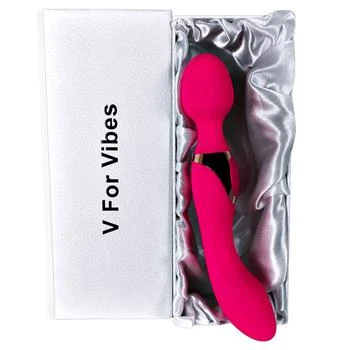 V For Vibes | Vibrating Wand, Dual Headed Dildo Aurora Pink,商家Verishop,价格¥988