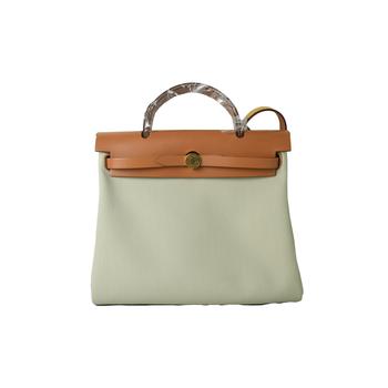 Hermes | Hermes Herbag 31 Gold Hardware Gold Beton商品图片,额外9.5折, 额外九五折