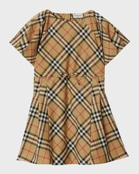 Burberry | Girl's Jada Cotton Twill Check Dress, Size 3-14 