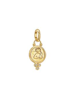 商品Temple St. Clair | Angel Diamond & 18K Yellow Gold Small Pendant,商家Saks Fifth Avenue,价格¥7929图片