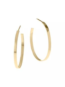 LANA | Sunrise 14K Yellow Gold Hoop Earrings/1.18",商家Saks Fifth Avenue,价格¥6671