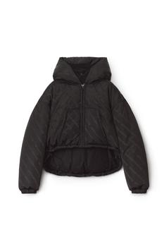 Alexander Wang | CROP PUFFER IN LOGO JACQUARD NYLON商品图片,