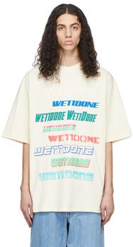 We11done | Off-White Cotton T-Shirt商品图片,4.2折