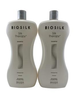 推荐Biosilk Silk Therapy Shampoo Sulfate Free 34 OZ Set of 2 Bottles商品