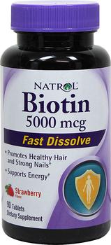 商品Natrol | Natrol Biotin 5000 mcg 90  Tablets,商家Puritan's Pride,价格¥52图片