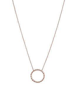 商品14K Rose Solid Gold Caesar Pendant Necklace图片