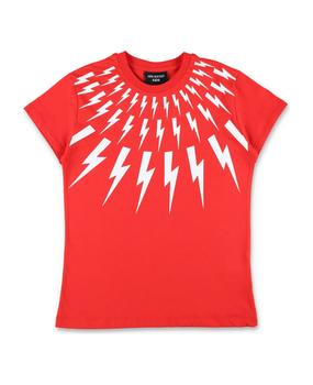 Neil Barrett | Fair-isle Thunderbolt T-shirt商品图片,