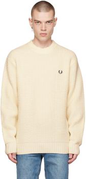 Fred Perry | Off-White Textured Sweater商品图片,