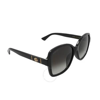 Gucci Grey Gradient Butterfly Ladies Sunglasses GG0765SA 001 57