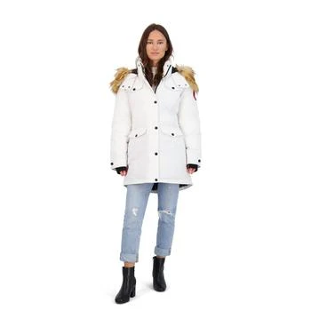 Canada Weather Gear | Canada Weather Gear Parka Coat for Women-Insulated Faux Fur Hooded Winter Jacket,商家BHFO,价格¥344