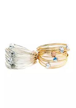 商品A Blonde and Her Bag | Marcia Wire Wrap Ring with Grey Comet Swarovski Crystals,商家Belk,价格¥152图片